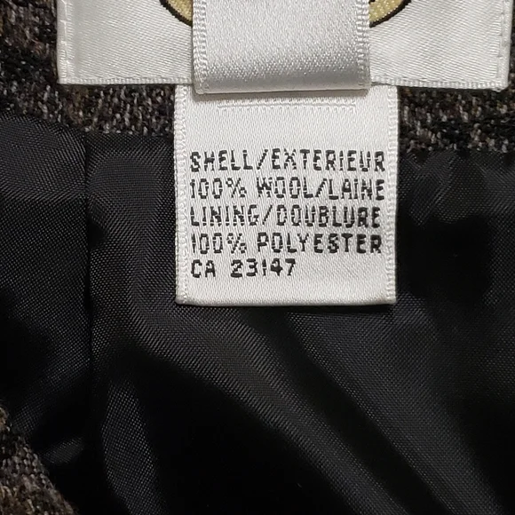 Talbots Black & Brown Paisley Wool Maxi Skirt – Fringe Hem Size 6 - Picture 14 of 14